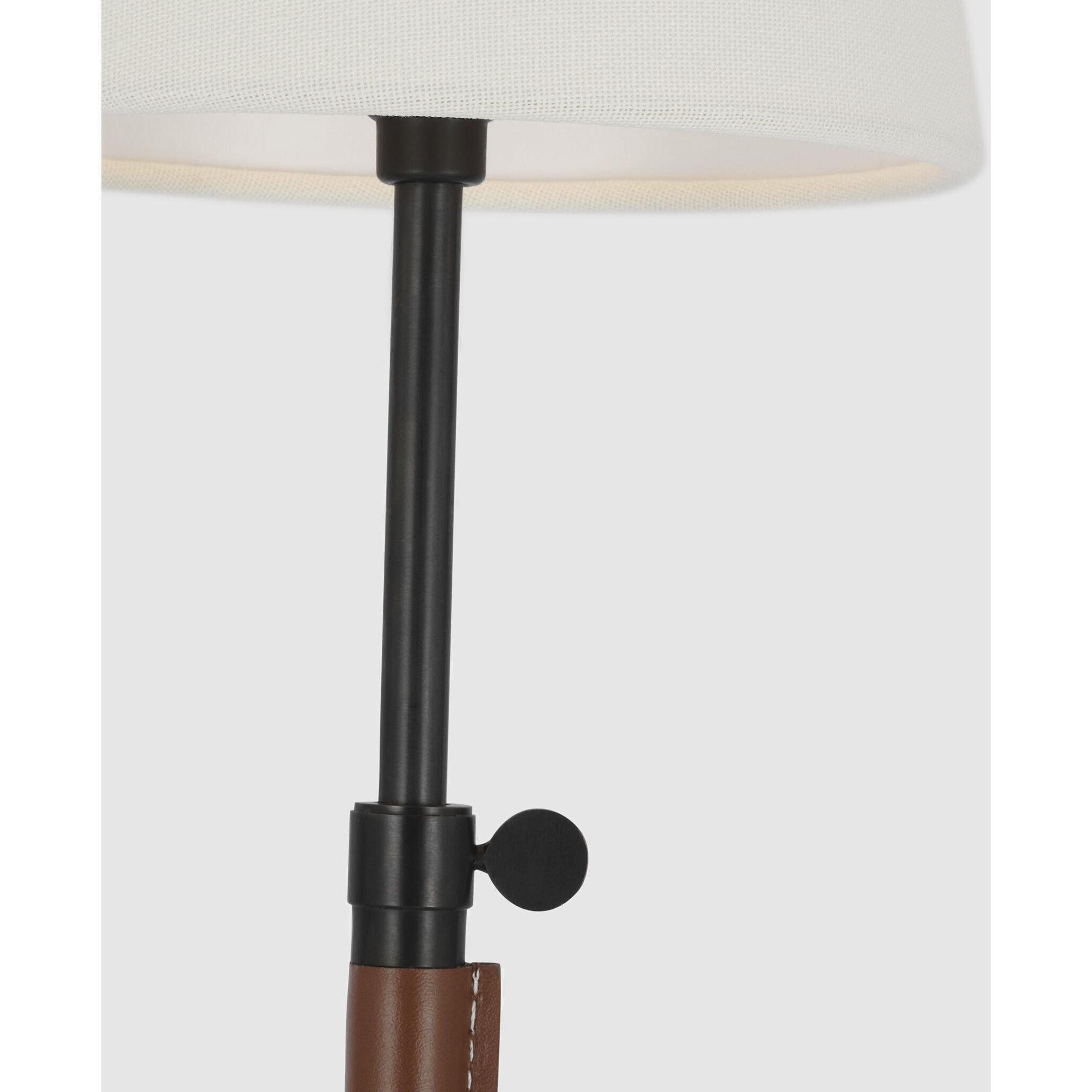 Thomas O'Brien Bryant2 24.5 inch 15.00 watt Bronze and Saddle Leather Wrapped Table Lamp Portable Light