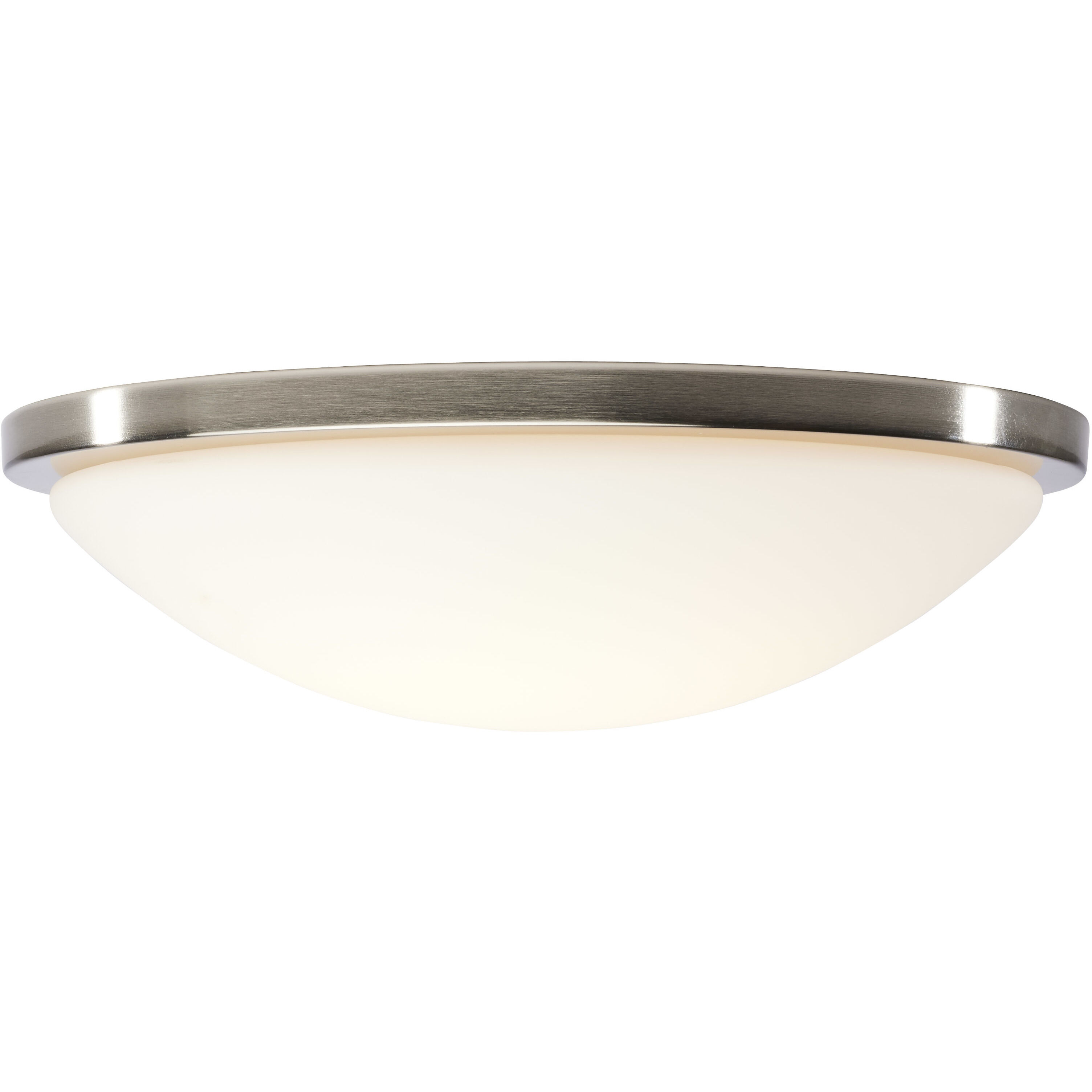 Button LED 17 inch Brushed Nickel LED Flush Mount Ceiling Light