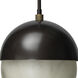 Metro 1 Light 12 inch Oil Rubbed Bronze Pendant Ceiling Light