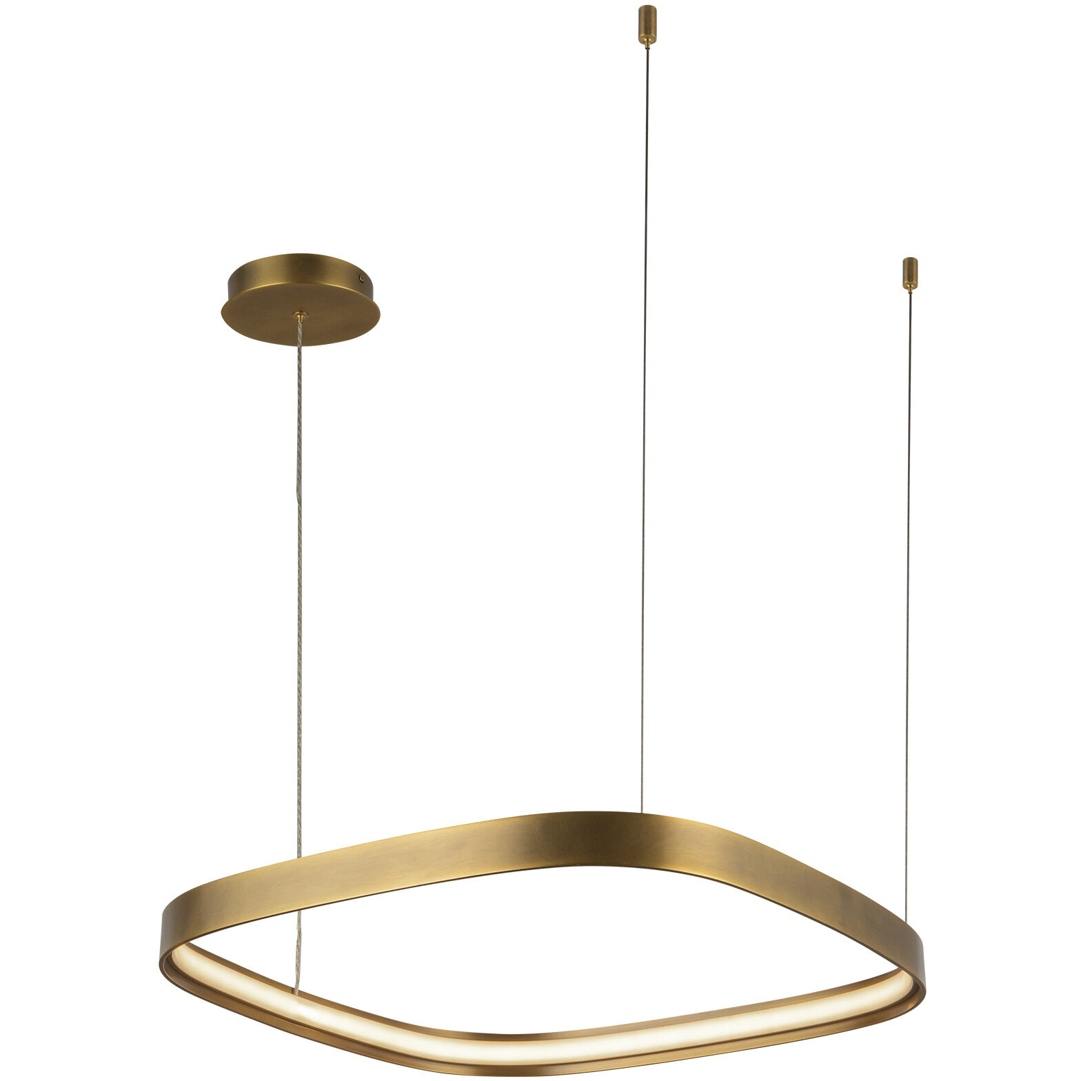 Yukon Pendant Ceiling Light in Vintage Brass