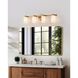 Bedminster 4 Light 30.5 inch Champagne Gold Vanity Light Wall Light