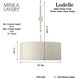 Lodelle 3 Light 19 inch Matte White Pendant Ceiling Light