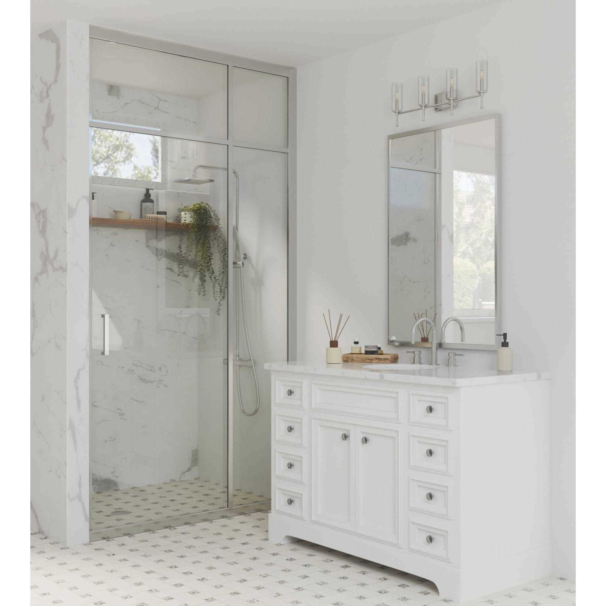 Elara 4 Light 32 inch Brushed Nickel Bath Vanity Wall Light