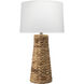 Haven 27 inch 100 watt Natural Seagrass Table Lamp Portable Light