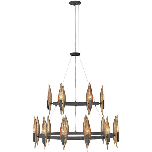 Willow LED 36 inch Carbon Black Chandelier Ceiling Light