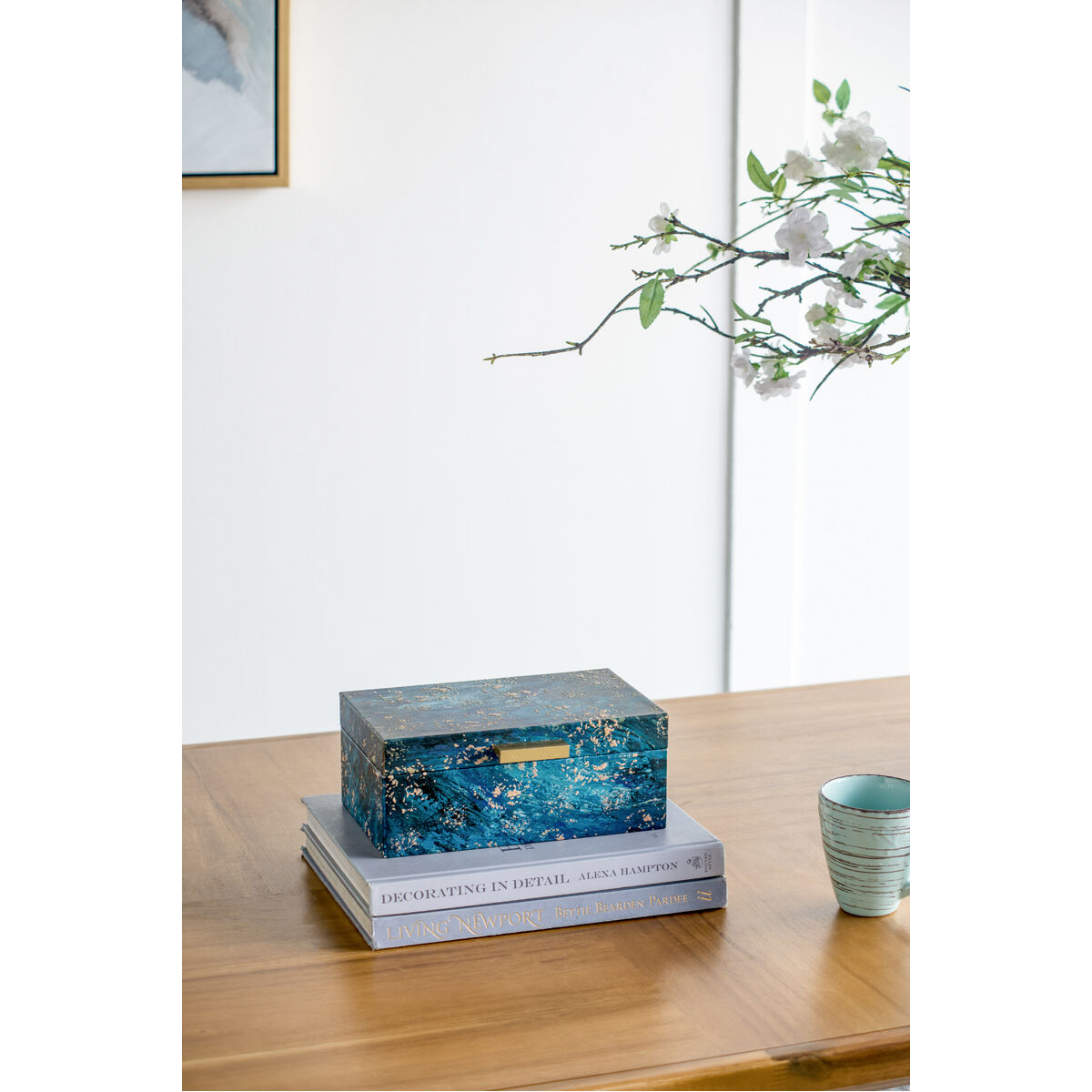 Anita 7.5 X 3.9 inch Blue Boxes