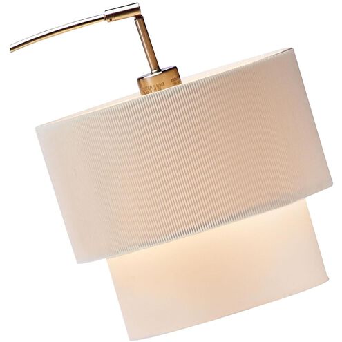Gala 66 inch 150.00 watt Satin Steel Arc Lamp Portable Light in Natural