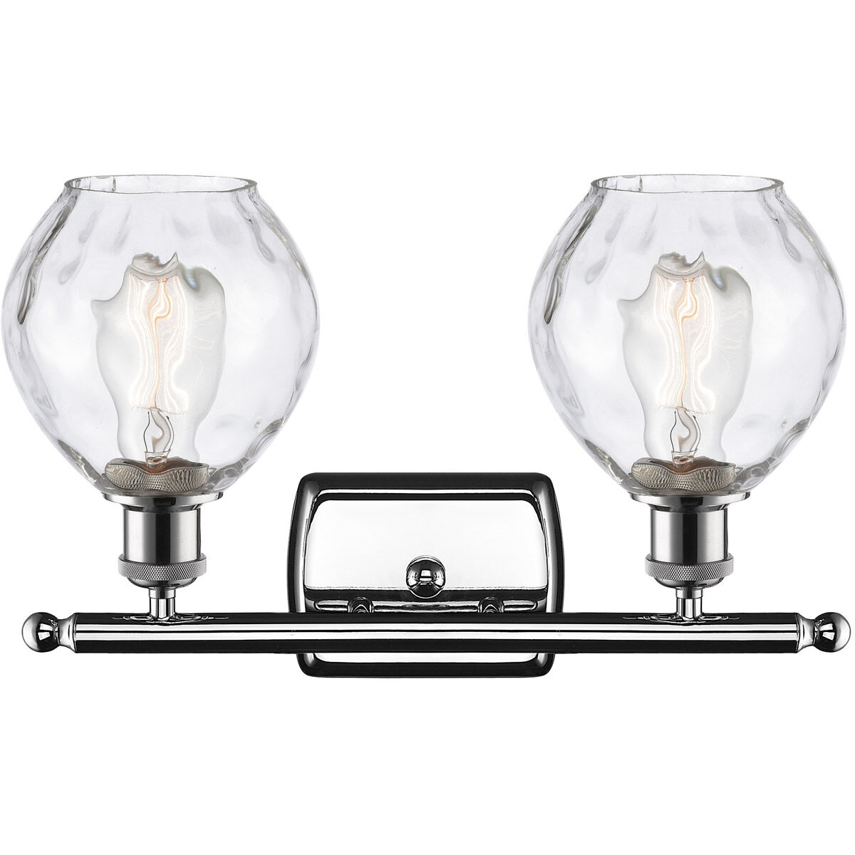 Ballston Small Waverly 2 Light 16 inch Polished Chrome Bath Vanity Light Wall Light, Ballston