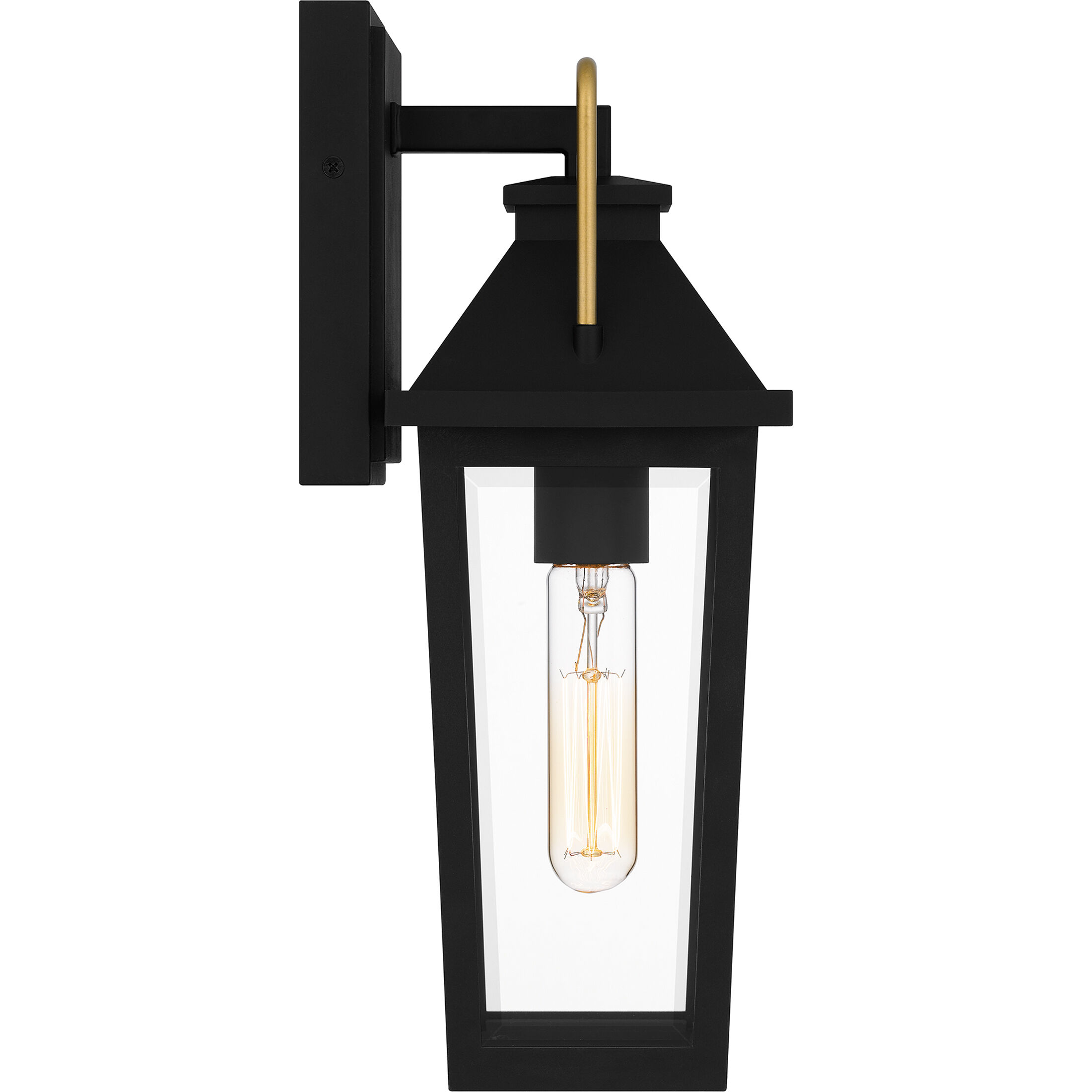 Buckley 1 Light 15 inch Matte Black Outdoor Wall Lantern