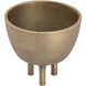 Kiser 6 X 6 inch Bowl in Brass