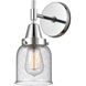 Caden 1 Light 5 inch Polished Chrome Sconce Wall Light in Seedy Glass