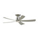 Kute LED Brushed Nickel Fan Light