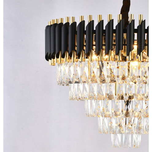 Bethel International GL411C24B Canada 12 Light 24 inch Black and