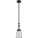 Franklin Restoration Canton 1 Light 6.5 inch Black Antique Brass Mini Pendant Ceiling Light in Incandescent, Clear, Franklin Restoration