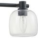 Valentina 4 Light 30 inch Matte Black Vanity Light Wall Light