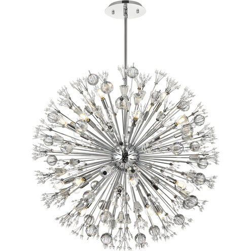 Vera 24 Light 38 inch Chrome Pendant Ceiling Light