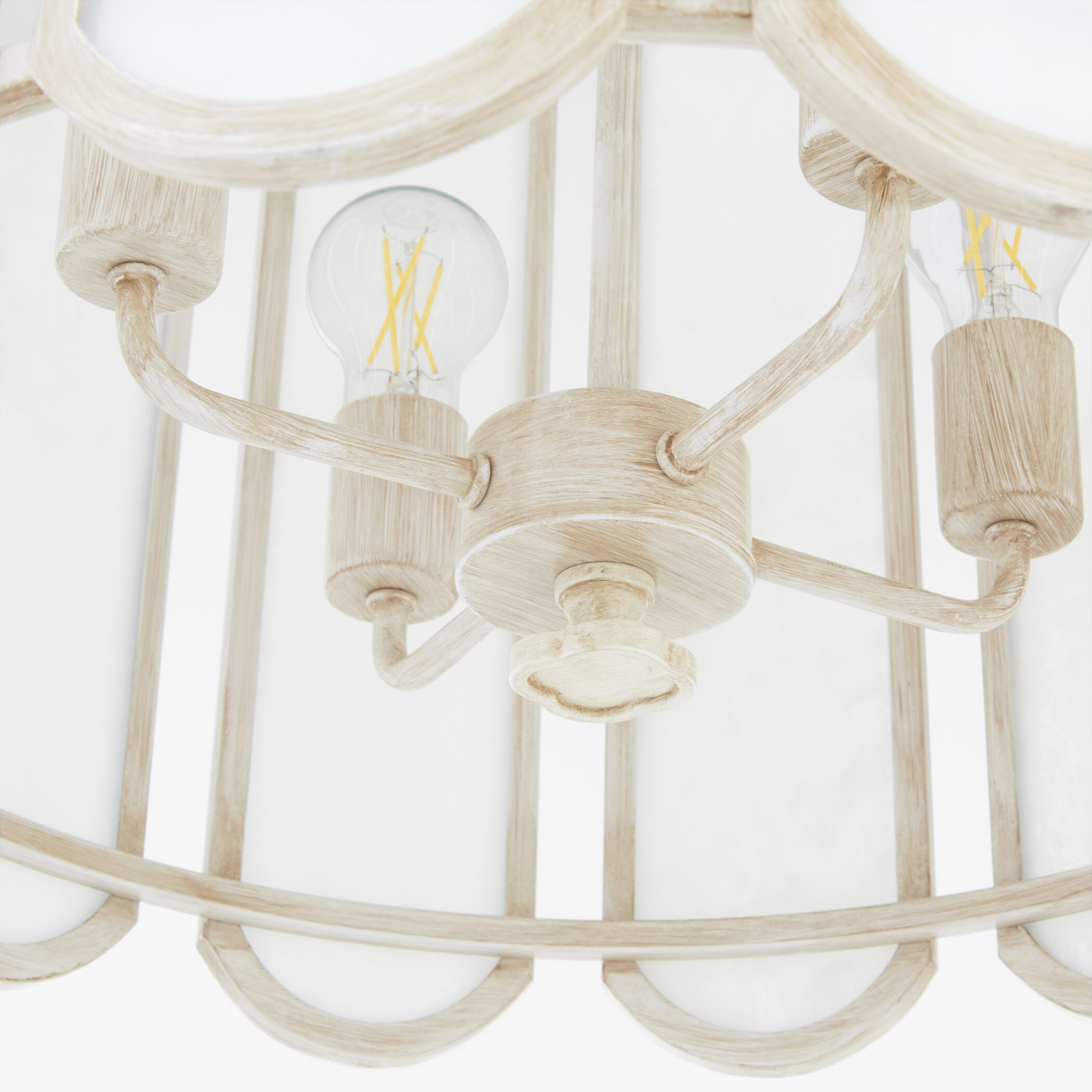 Belleview 4 Light 19.5 inch Washed Oak Pendant Ceiling Light