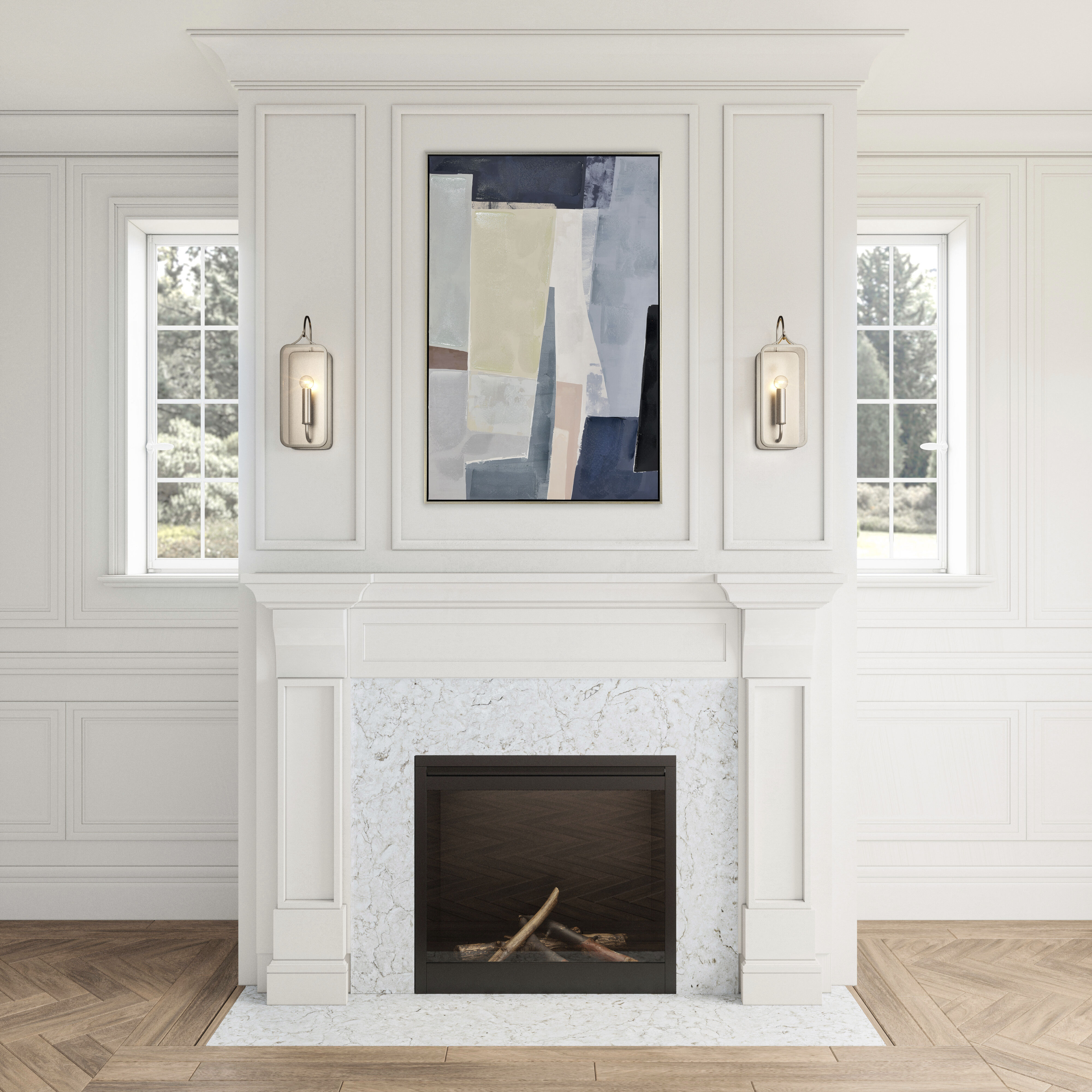 Merge Sconce Wall Light in Chrome