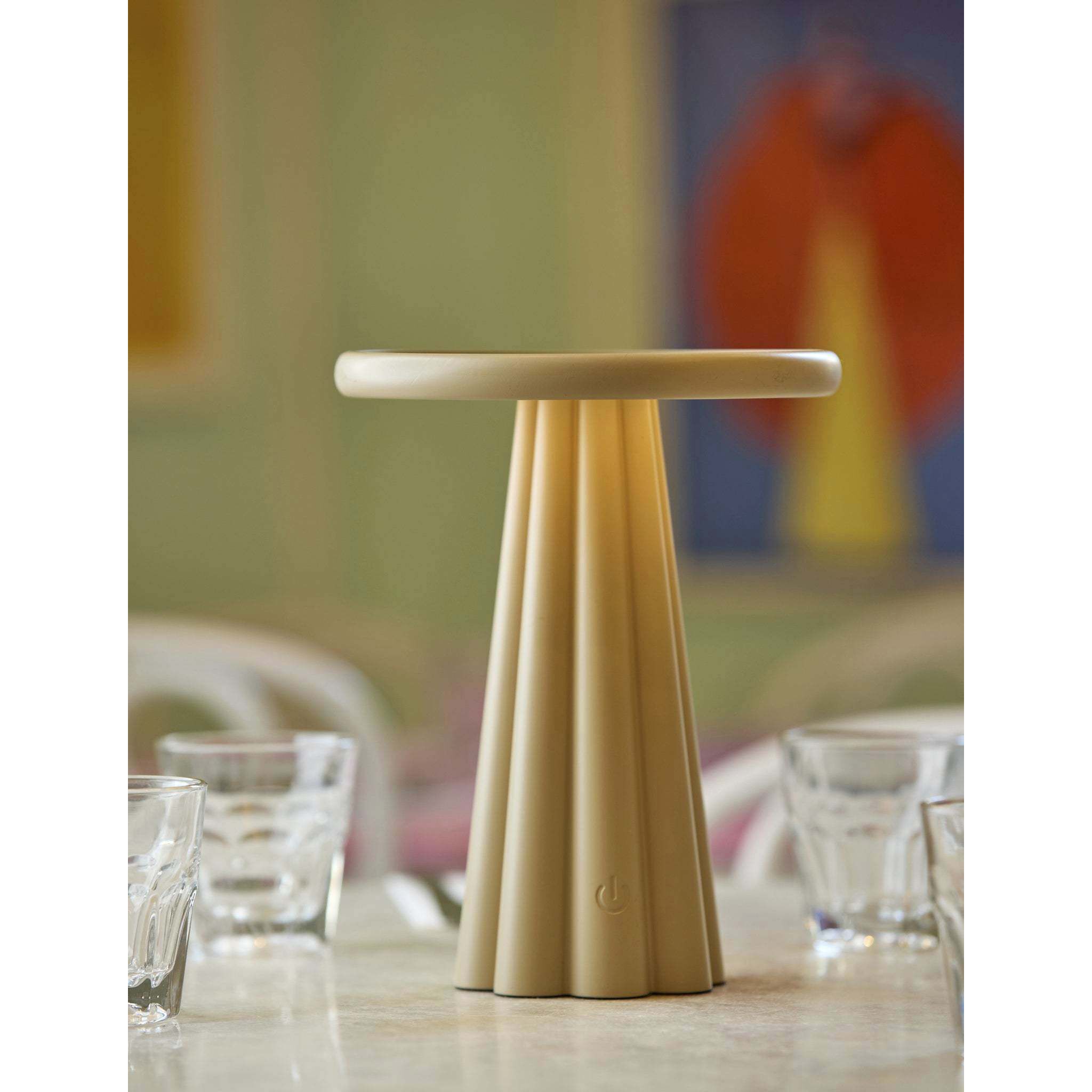 Mattie 10 inch 1.50 watt Beige LED Cordless Table Lamp Portable Light