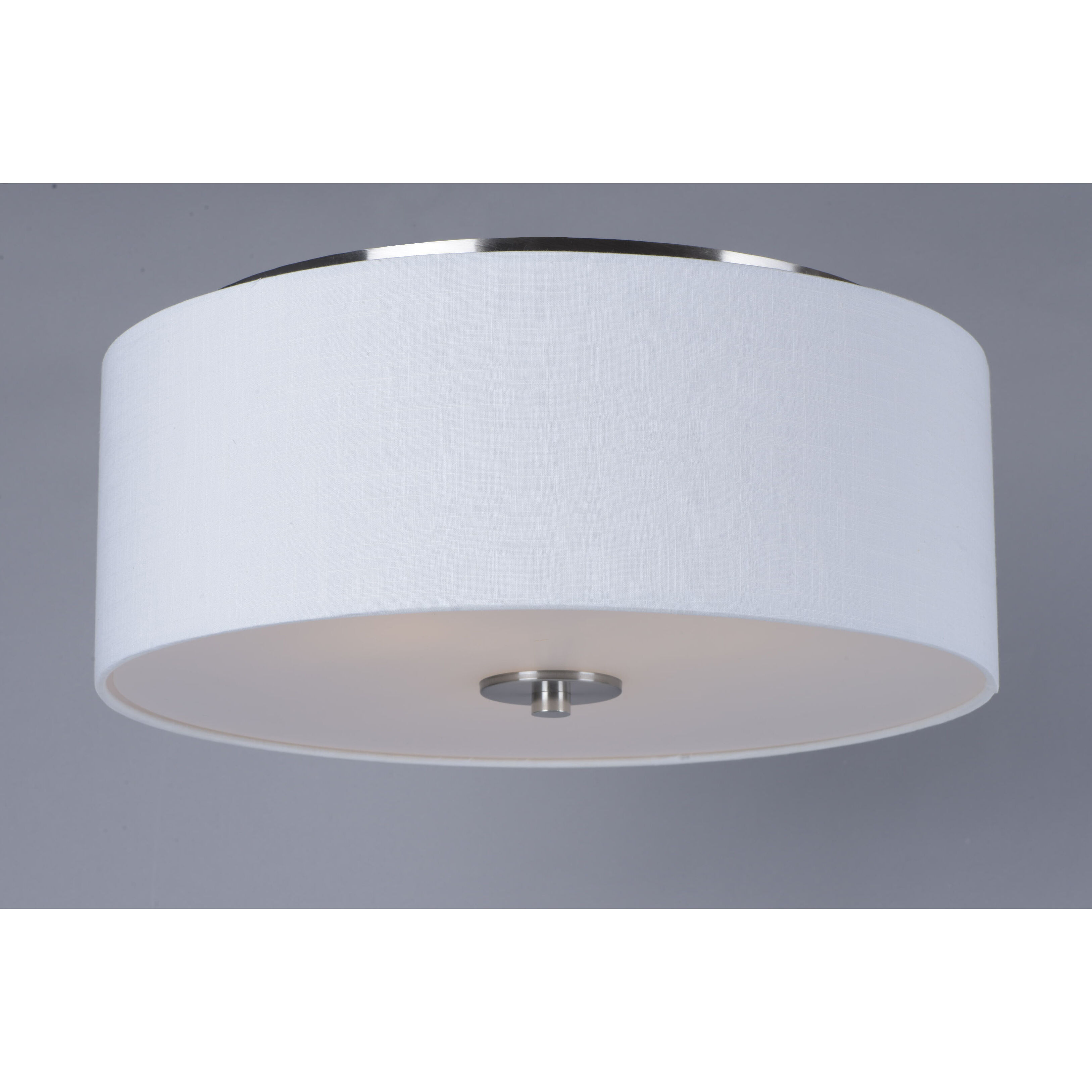Bongo 3 Light 18 inch Satin Nickel Flush Mount Ceiling Light