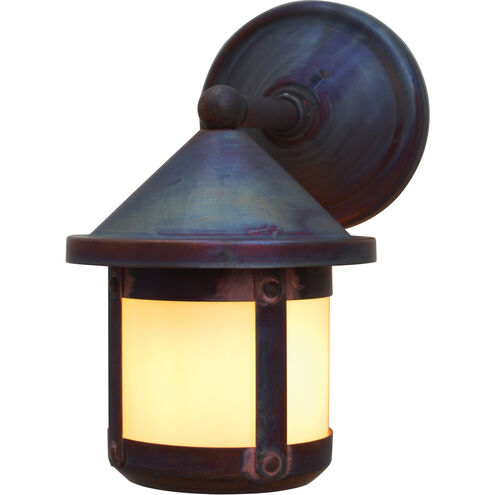 Berkeley 1 Light 9.62 inch Pewter Outdoor Wall Mount in Almond Mica
