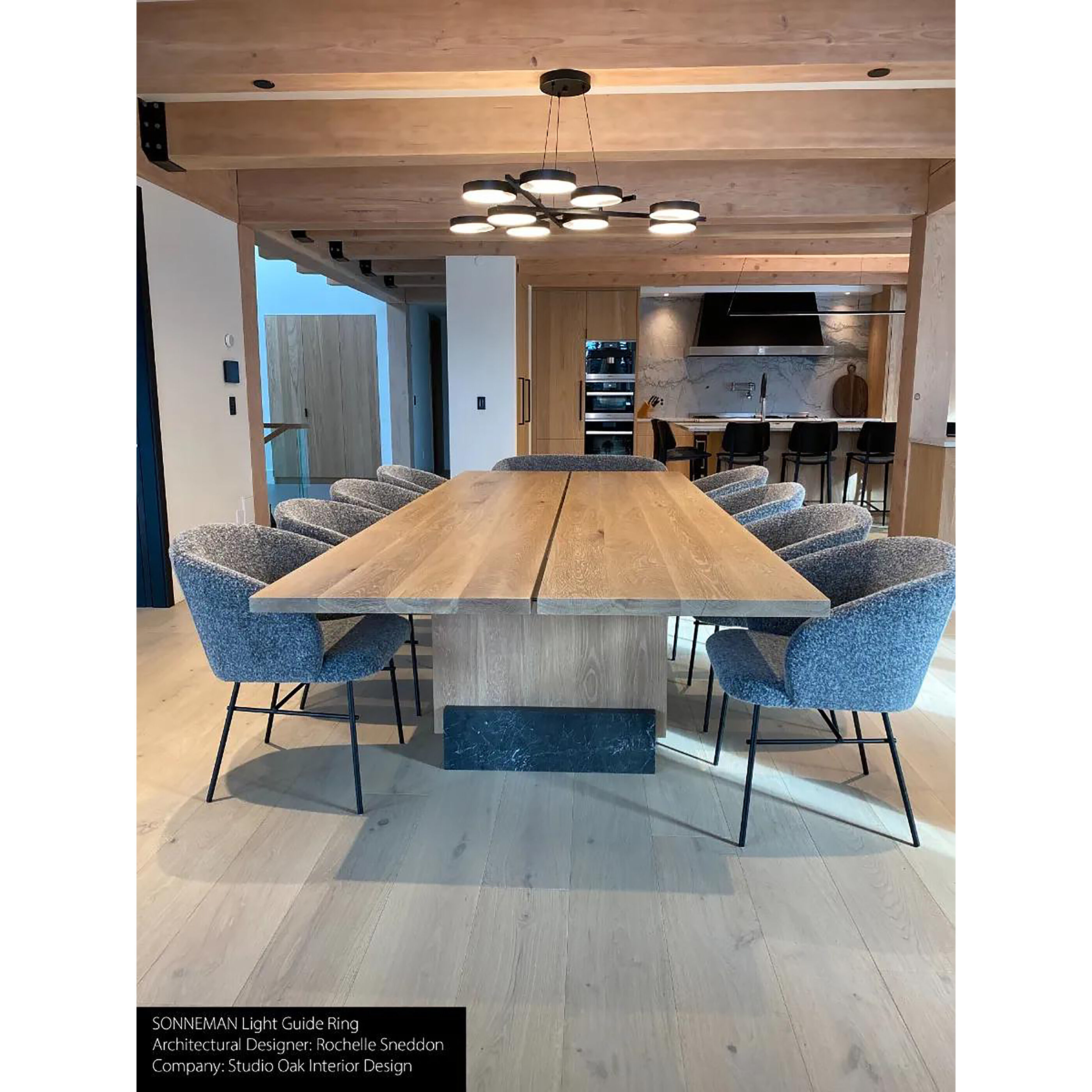 Light Guide Ring LED 48.25 inch Satin Black Pendant Ceiling Light in Apricot