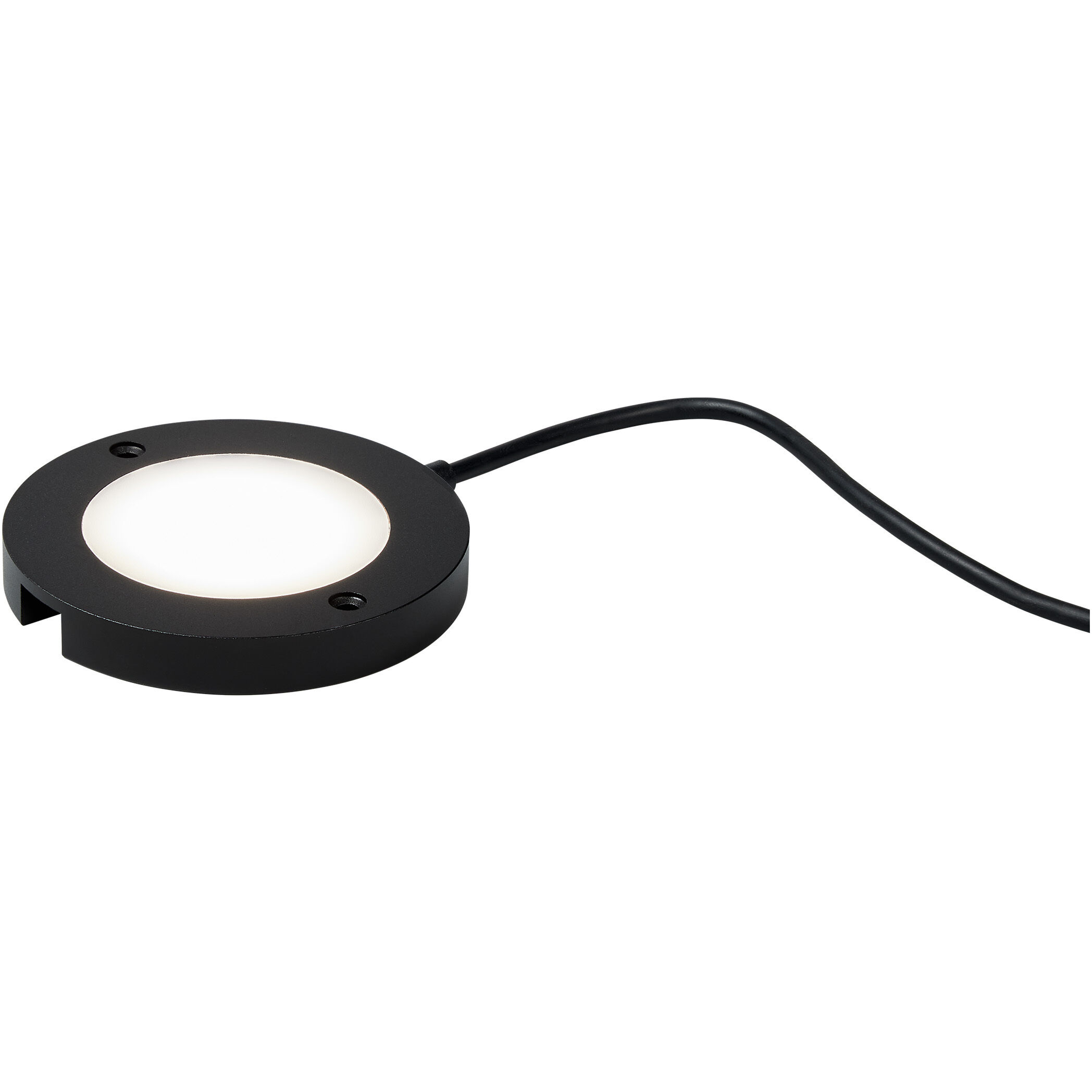 Disk Lighting 12 LED 3 inch Black Disk Light