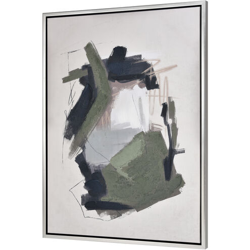 Beyer Multicolor and Silver Framed Abstract Wall Art, II