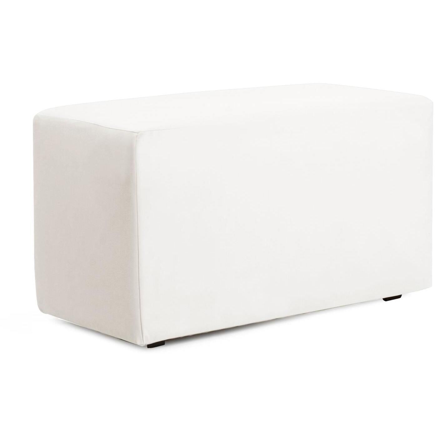 Universal Avanti White Bench with Slipcover