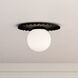 Alora Mood Plume 1 Light 13.88 inch Matte Black Flush Mount Ceiling Light