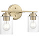 Moven 2 Light 14.25 inch Modern Gold Bathroom Vanity Light Wall Light