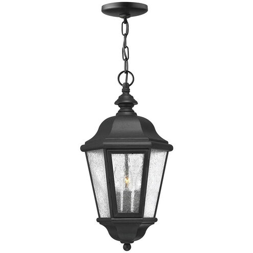 Estate Series Edgewater 3 Light 10 inch Black Outdoor Hanging Lantern in Non-LED