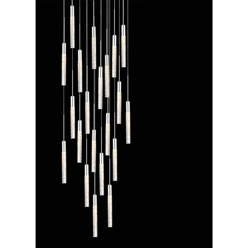 Magic LED 26 inch Polished Nickel Multi-Light Pendant Ceiling Light in 21, Round
