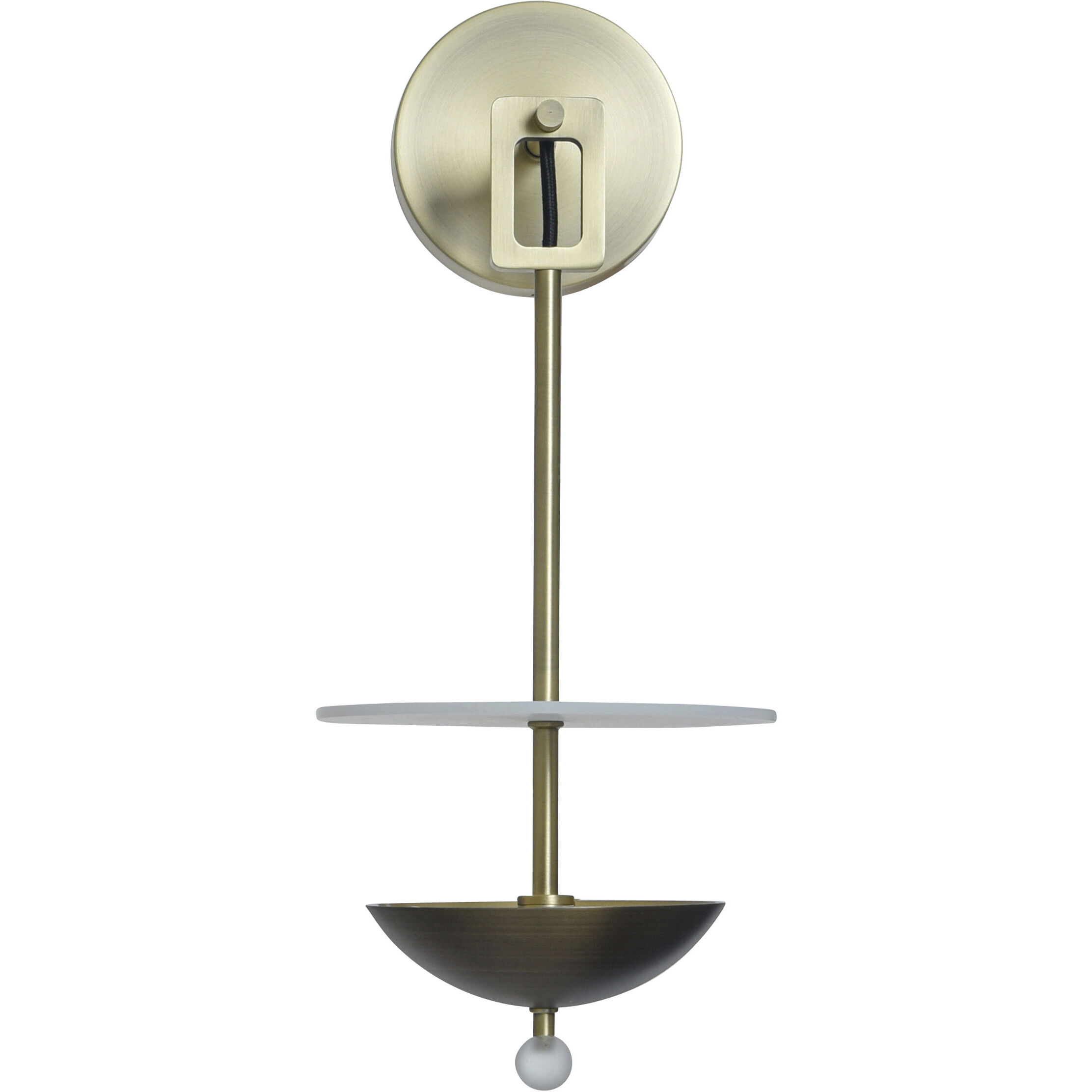 Astra Sconce Wall Light in Brass and Bronze
