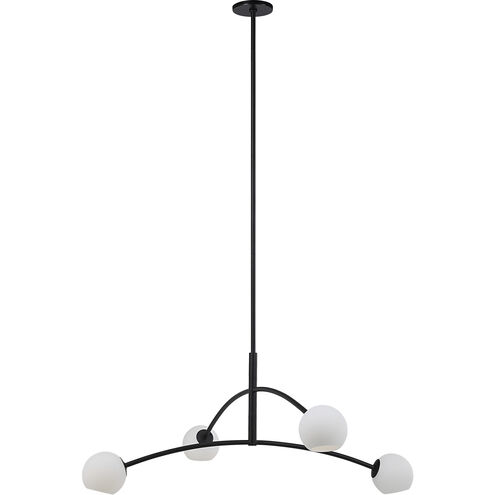 Nube 4 Light 54 inch Matte Black Chandelier Ceiling Light