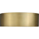 Harley 3 Light 16 inch Rubbed Brass Flush Mount Ceiling Light