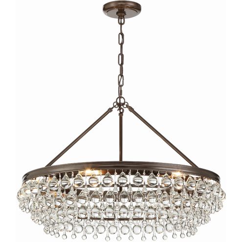 Calypso 6 Light 30 inch Vibrant Bronze Chandelier Ceiling Light