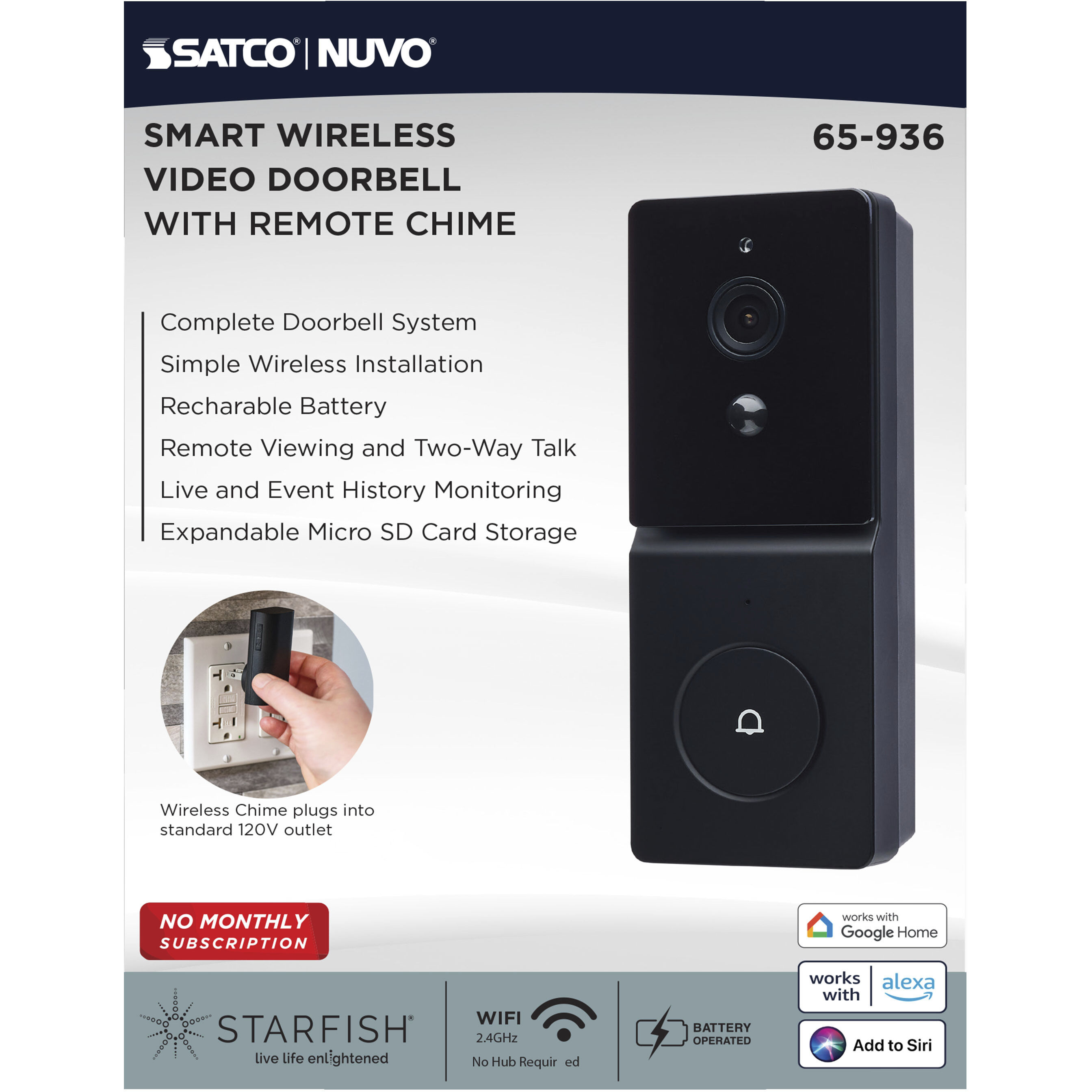 Brentwood Black Outdoor Security Light