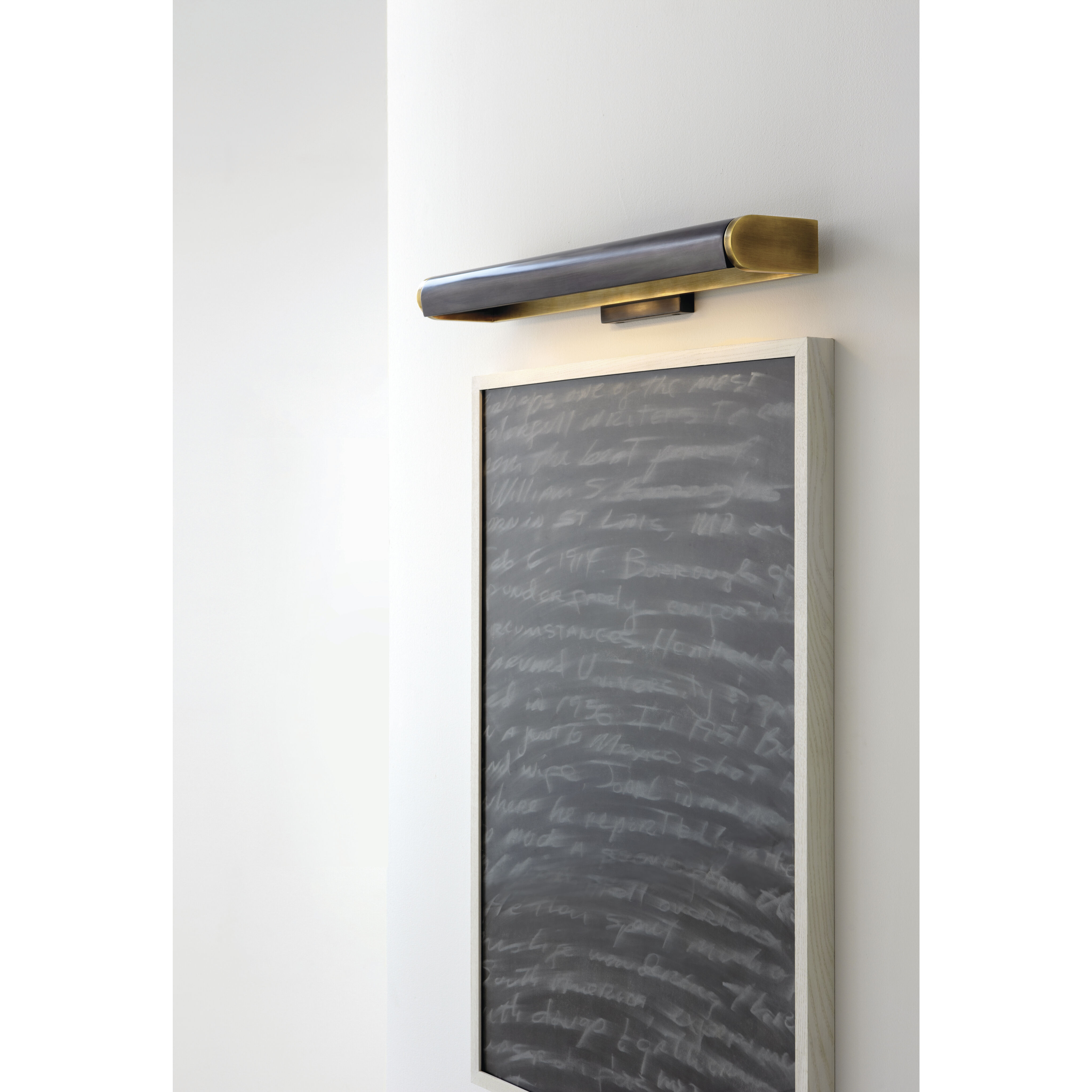 Thomas O'Brien David Art 120 watt 24 inch Antique Brass with Bronze Picture Light Wall Light in Hand-Rubbed Antique Brass and Bronze