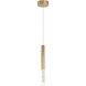 Diaphane LED 1.5 inch Gold Single Pendant Ceiling Light