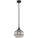 Edison Rochester 1 Light 10 inch Matte Black Stem Hung Mini Pendant Ceiling Light