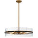 Reagan 6 Light 24 inch Matte Black Pendant Ceiling Light, Large