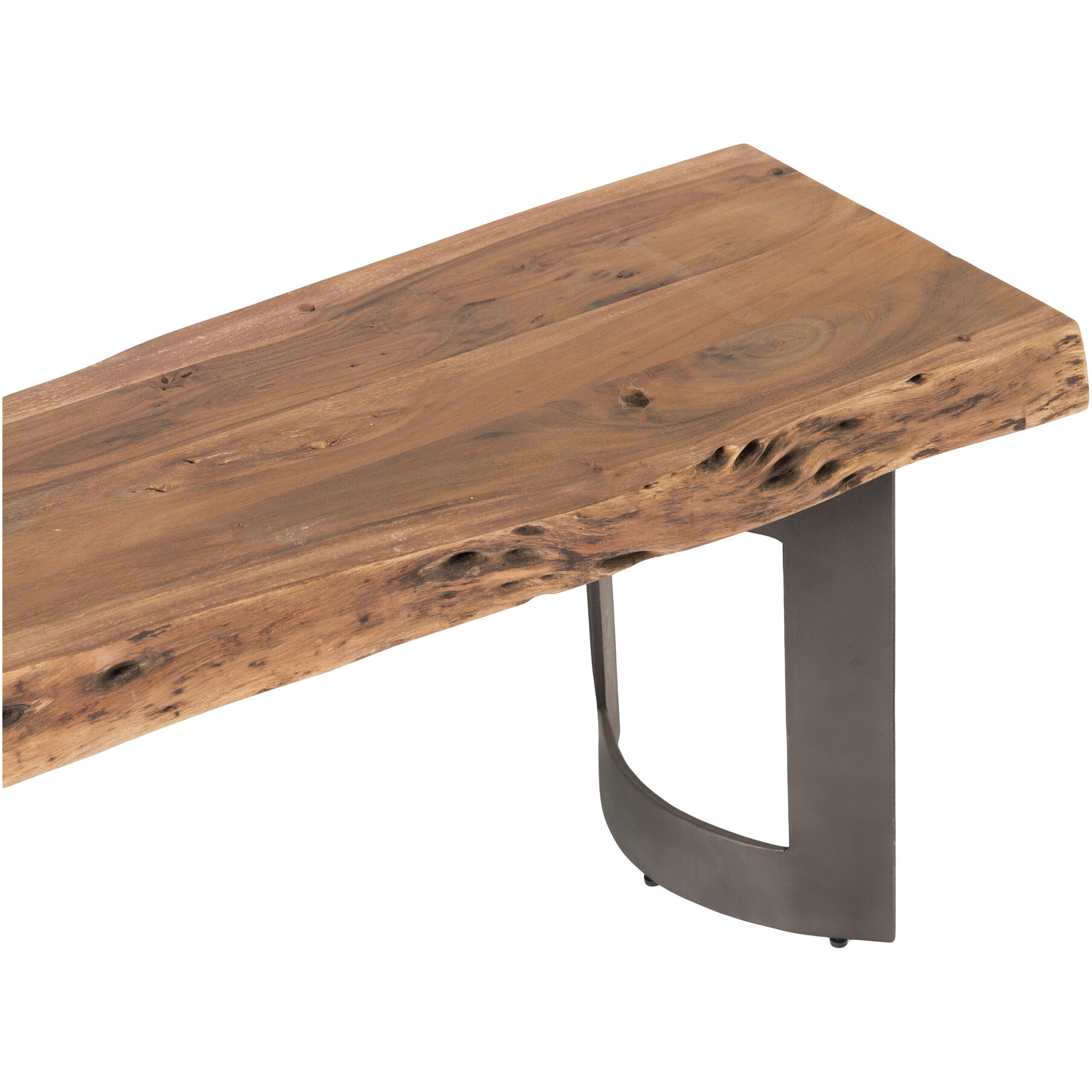 Bent Natural Dining Bench, Extra Small