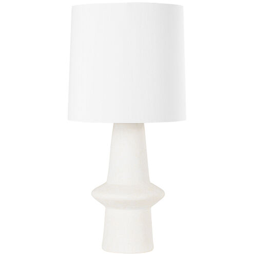 Ramapo 31.5 inch 60.00 watt Aged Brass and Pale Flax Ceramic Table Lamp Portable Light