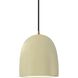 Radiance Collection 1 Light 9 inch Antique Brass and Vanilla Gloss and Black Pendant Ceiling Light