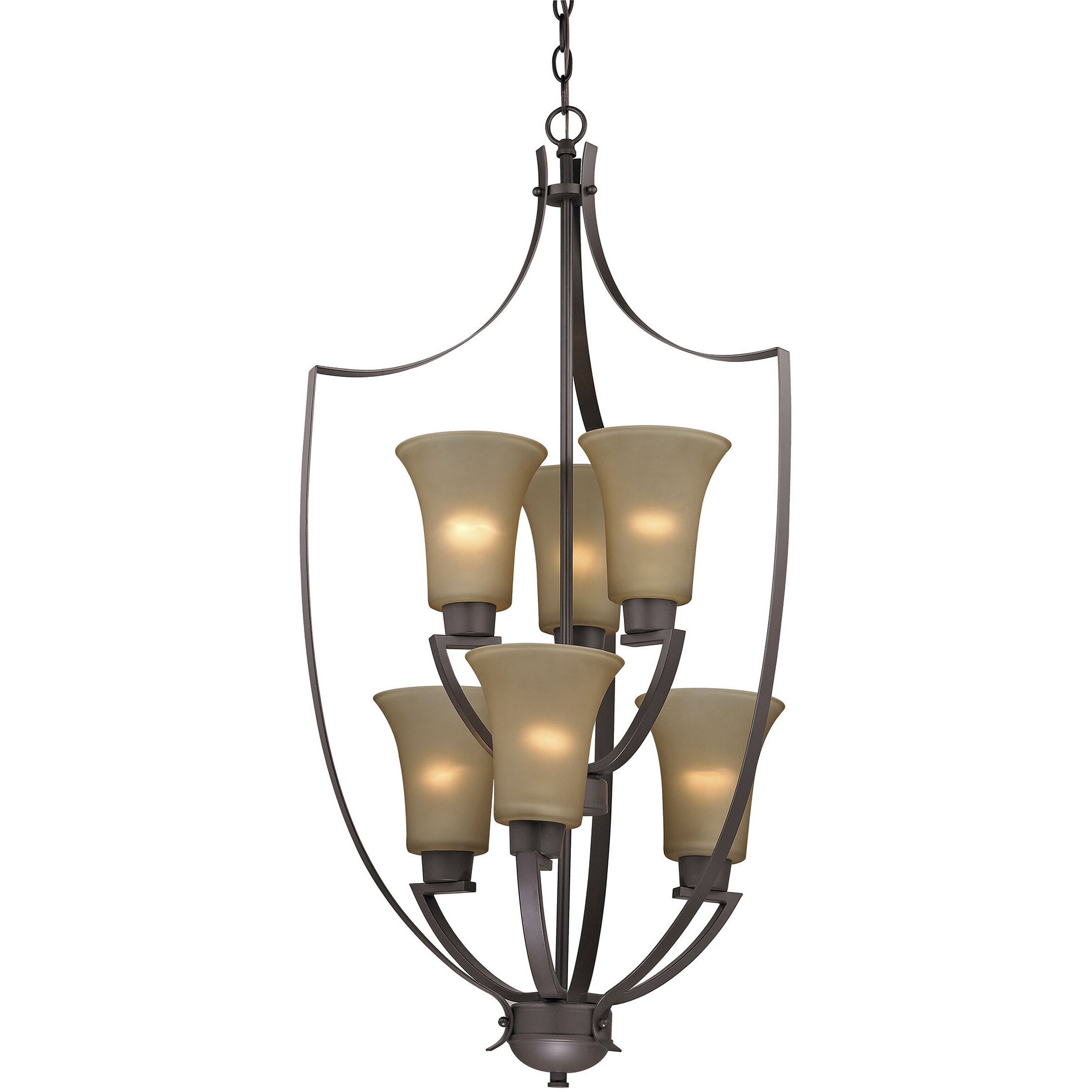 Foyer 6 Light 21 inch Oil Rubbed Bronze Chandelier Ceiling Light