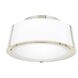 Fulton 2 Light 12 inch Polished Nickel Semi Flush Ceiling Light