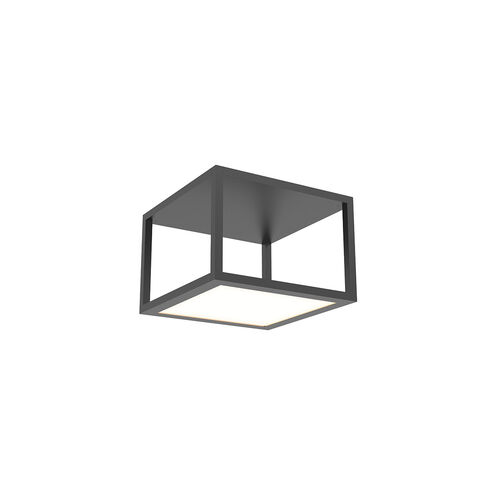 Cubix LED 13 inch Satin Black Surface Mount Ceiling Light, Medium