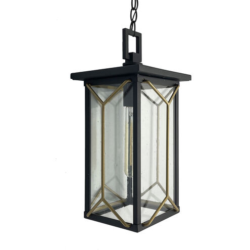 Hillside Manor 1 Light Black Outdoor Chain Hung, Great Outdoors