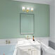 Middlebush 3 Light 24 inch Polished Brass Bath Vanity Wall Light
